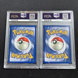 1999 Pokemon Fossil Gengar 5/62 Holo PSA 5 EX AND Haunter 6/62 Holo PSA 6 EX-MT - Image 2