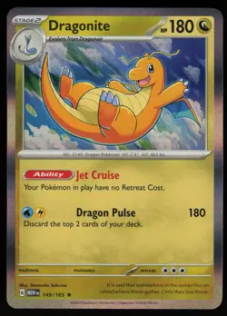 DRAGONITE 149/165 RARE 151 POKEMON HOLO NM/M - Image 1