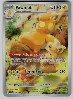 Pawmot 209/198 Illustration Rare Scarlet & Violet Pokemon Near Mint - Image 1