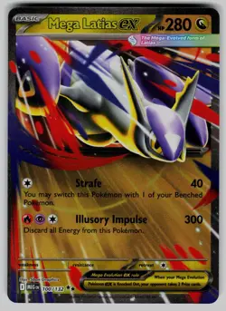 Mega Latias ex 100/132 Double Rare Mega Evolution Pokemon Near Mint - Image 1