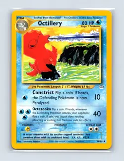 Octillery 34/64 Uncommon Neo Revelation Pokemon Unlimited Lightly Played - Image 1