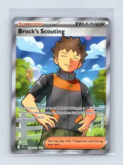 Brock's Scouting 179/159 Ultra Rare Journey Together Pokemon Near Mint - Image 1