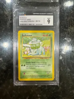 CGC 9 Bulbasaur 2002 Legendary Collection 68/110 Pokemon - Image 3