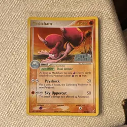 Pokemon Medicham EX Crystal Guardians Reverse Holo Rare 25/100 80 HP 2006 - Image 1