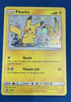 Pikachu SM162 Sun & Moon Black Star Promo Holo 🔥 Pokemon - Image 1