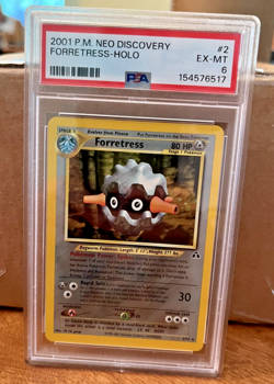 Pokemon 2001 Neo Discovery FORRETRESS Holo #2 PSA 6 RARE - Image 1