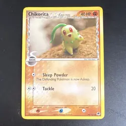 NM Nintendo Pokemon Chikorita 44/101 Dragon Frontiers Delta Species 2006 Vintage - Image 1