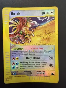 Pokemon 2003 Ho-Oh Crystal 149/144 Reverse Holo Skyridge English Wotc - Image 1