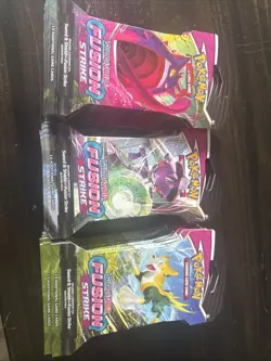 Pokemon TCG Fusion Strike Sleeved Booster Pack Lot - Image 1