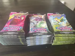Pokemon TCG Fusion Strike Sleeved Booster Pack Lot - Image 2