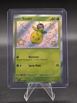 2024 Pokemon PALDEAN FATES SMOLIV SHINY RARE HOLO 102/091🔥🔥🔥 - Image 1