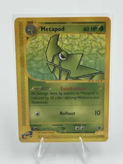 Pokemon Expedition Metapod 87/165 Base Set Uncommon E Series NM - Image 1