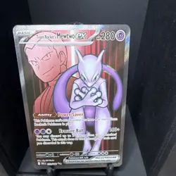 The Pokemon Company Team Rocket's Mewtwo ex 213/182 SV10 Holo UR 280 HP Eng - Image 1