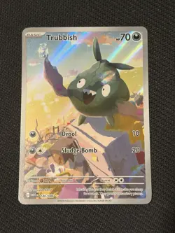Pokemon TCG White Flare 140/086 Trubbish Illustration Rare - NM - Image 1