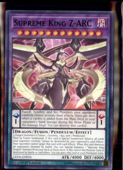 Yu-Gi-Oh Supreme King Z-ARC LED6-EN054 1st Edition Non Holo - Image 1