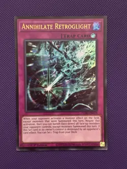 Yugioh! Annihilate Retroglight Ultra Rare CORI-EN079 1st Ed NM SHIPS ASAP! - Image 1