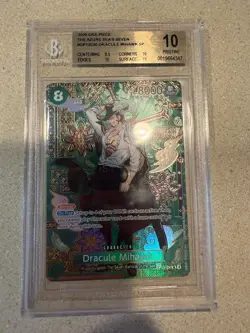 BGS 10 2026 ONE PIECE OP14 #030 AZURE SEA'S SEVEN DRACULE MIHAWK SP ALT ART - Image 1