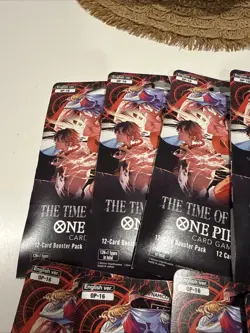 One Piece Sleeved Booster Packs “The Time of Battle” OP-16 English 8 Packs - Image 2
