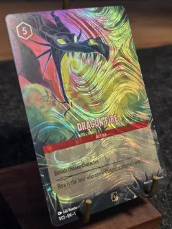 Dragon Fire (1/C1) - Disney Lorcana Promo Cards (DLPC) FOIL - Image 1