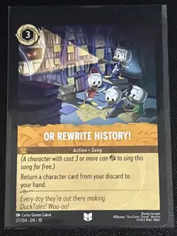 Disney Lorcana DuckTales Theme 6 Card Lot Dewey/Louie/Junior Woodchuck Guidebook - Image 3