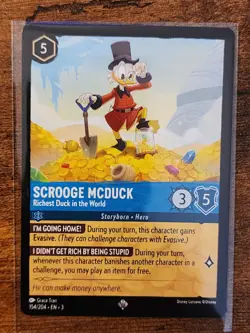 Scrooge McDuck 154/204 - Super Rare - Into the Inklands - Disney Lorcana - Image 3