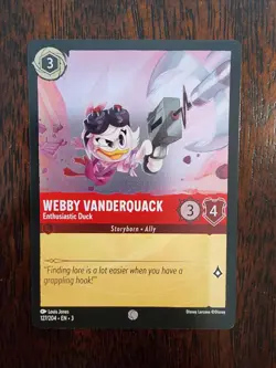 Disney Lorcana: Into The Inklands - Webby Vanderquack - 127/204 - Cold Foil - Image 1