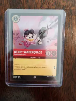 Disney Lorcana: Into The Inklands - Webby Vanderquack - 127/204 - Cold Foil - Image 4