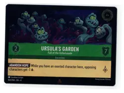 Disney Lorcana Ursula's Return Ursula's Garden 102/204 Rare Cold Foil - Image 1