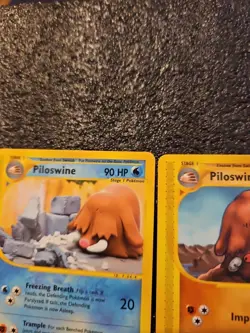 Pokemon TCG Skyridge Piloswine Non Holo Rare 24/144 and Piloswine 43/144 Card - Image 5