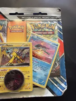Pokemon Legendary Beasts Blister 2 Booster Packs & 3 Holos Victini Coin -Damaged - Image 4