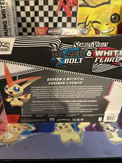 Pokemon Black Bolt White Flare 4 Booster Pack Victini Illustration Collection - Image 2