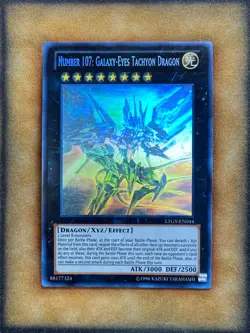Yugioh Number 107: Galaxy-Eyes Tachyon Dragon LTGY-EN044 Ghost Rare LP - Image 1