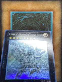 Yugioh Number 107: Galaxy-Eyes Tachyon Dragon LTGY-EN044 Ghost Rare LP - Image 3