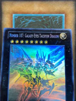 Yugioh Number 107: Galaxy-Eyes Tachyon Dragon LTGY-EN044 Ghost Rare LP - Image 5