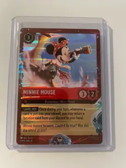 Disney Cruise Lorcana Azurite Sea Promo Card Minnie Mouse Pirate Lookout 17/P3 - Image 1
