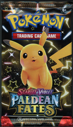 Pokemon Paldean Fates Booster Pack - 10 Cards / Pack - Random Art - SEALED - Image 1