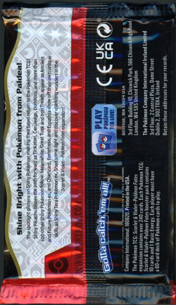 Pokemon Paldean Fates Booster Pack - 10 Cards / Pack - Random Art - SEALED - Image 2