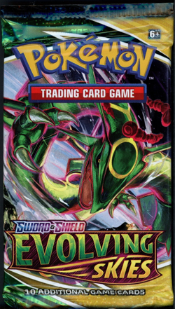 Pokemon SWSH Evolving Skies Booster Pack - 10 Cards / Pack - Random Art - SEALED - Image 1
