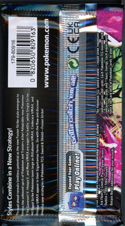 Pokemon SWSH Fusion Strike Booster Pack - 10 Cards / Pack - Random Art - SEALED - Image 2