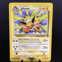 Pokemon Jolteon 20/64 Jungle Non-Holo Rare Card - Image 1