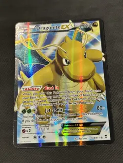 Dragonite EX 108 Full Art Holo Card XY-Furious Fists LP-/HP - Image 1