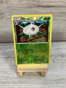 4/108 Silcoon Uncommon Reverse Holo: Pokemon Trading Card Game XY Roaring Skies - Image 1