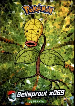 Pokemon Crystal Card Collection Set #069 Bellsprout Cracked Ice Holo Foil - Image 1