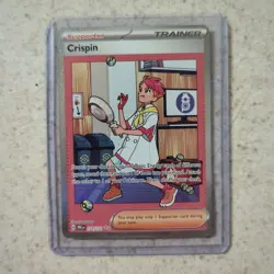 Pokemon TCG Crispin Trainer Prismatic Evolutions Card 171/131 NM+ - Image 1