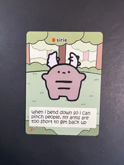 Pokiebubies 1st Edition - Sirie (Pinsir) #44 - Derpy Pokemon Fan Art Card Rare - Image 1