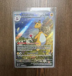 Pokemon TCG Crown Zenith Ampharos 090/086 Rare Holo Stage 2 160HP EN 2023 - Image 1