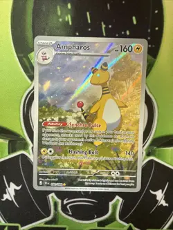 Pokemon TCG Ampharos 090/086 Chaos Rising Illustration Rare NM - Image 1