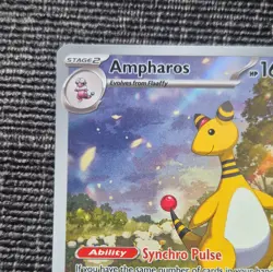 Pokemon TCG Crown Zenith Ampharos 090/086 Holo Rare Full Art English 2026 - Image 5