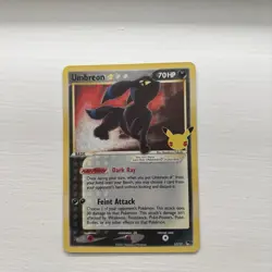 Umbreon 17/17 Celebrations Gold Star 25th Classic Holo Pokemon Card - Mint - Image 1