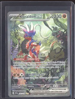 Koraidon ex 2023 Pokemon Scarlet & Violet Special Illustration Rare 247/198 - Image 1